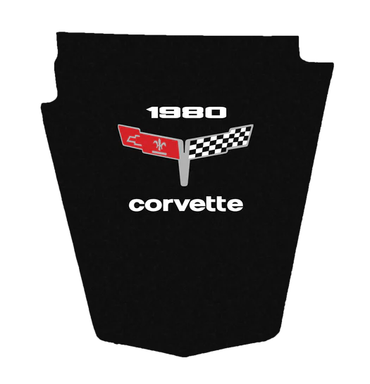 1980-1981 Corvette C3 Replacement Hood Liner w/Color Logo Emblem