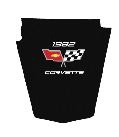 1980-1981 Corvette C3 Replacement Hood Liner w/Color Logo Emblem