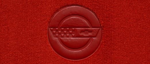 1985 C4 Corvette Floor Mats with Embroidered Logo