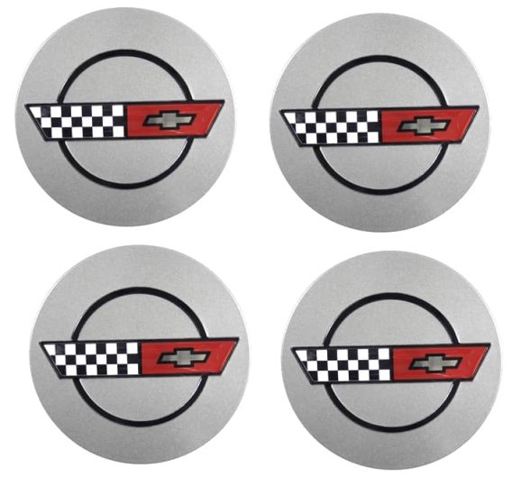 C4 1986 and 1990 Corvette Wheels Reproduction Center Caps Package