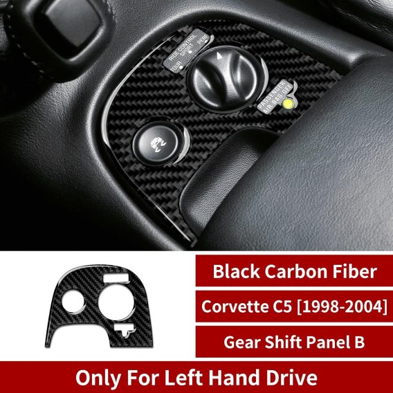 1997-2004 Corvette C5 Carbon Fiber Traction Control Bezels Overlay