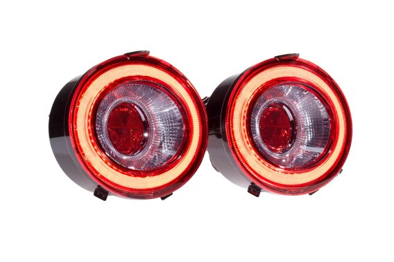 XB LED Tail Lights: Corvette C6 (05-13 / Red Lens / Set)