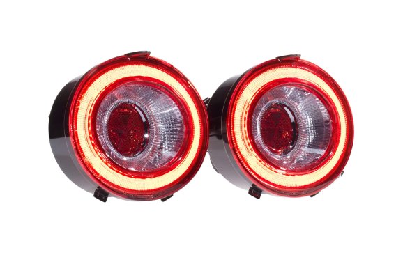XB LED Tail Lights: Corvette C6 (05-13 / Red Lens / Set)
