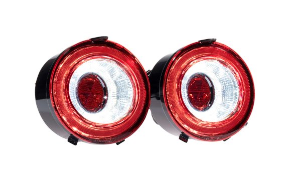 XB LED Tail Lights: Corvette C6 (05-13 / Red Lens / Set)