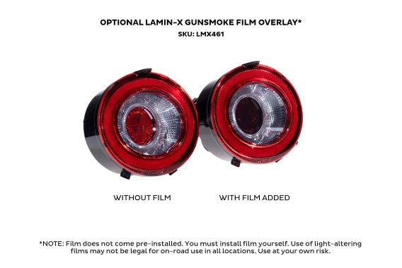 XB LED Tail Lights: Corvette C6 (05-13 / Red Lens / Set)
