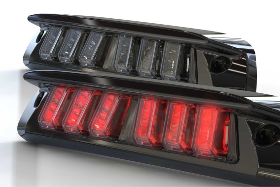 2005-2015 Toyota Tacoma Morimoto X3B LED Third Brake Light with Piano Black Housing and Plug & Pl...