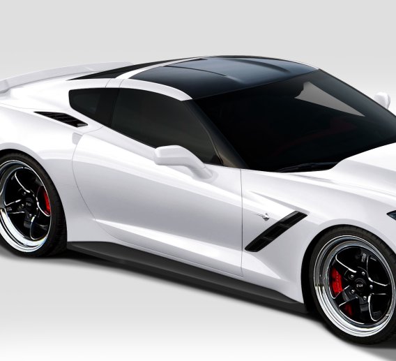 2014-2019 Corvette C7 Duraflex Gran Veloce Body Kit - 4 Piece - Includes Gran Veloce Front Bumper...