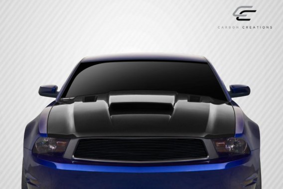 2010-2012 Ford Mustang Carbon Creations Dritech CVX Version 3 Hood - 1 Piece