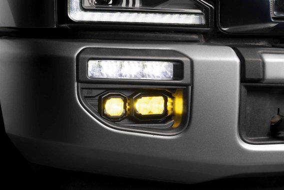 2020-2022 Ford Super Duty Morimoto 1Banger Fog Light Upgrade Kit with Adjustable Brackets