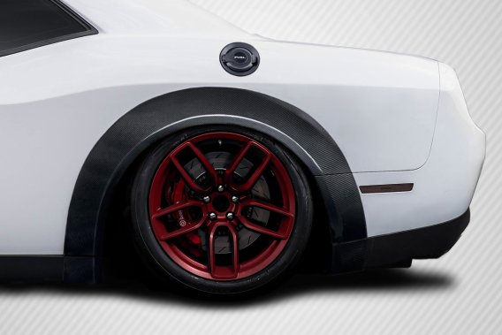 2015-2023 Dodge Challenger Carbon Creations Demon Look Wide Body Fender Flares - 14 Pieces
