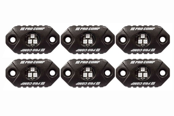 Pro Comp RGB Color Changing Universal Rock Light Kit 6 Piece Set
