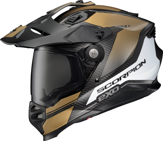 ScorpionEXO XT9000 Full Face Carbon Fiber Adventure Motorcycle Helmet (Trailhead Graphic Matte Go...