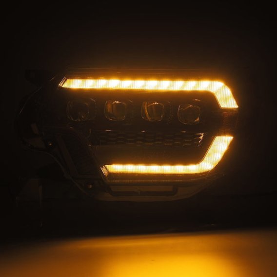 2012-2015 Tacoma AlphaRex Nova-Series LED Projector Headlights with Activation Light, Sequential ...