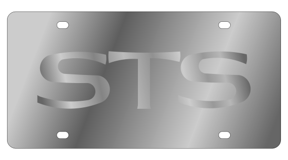Cadillac STS Stainless Steel License Plate by Eurosport Daytona