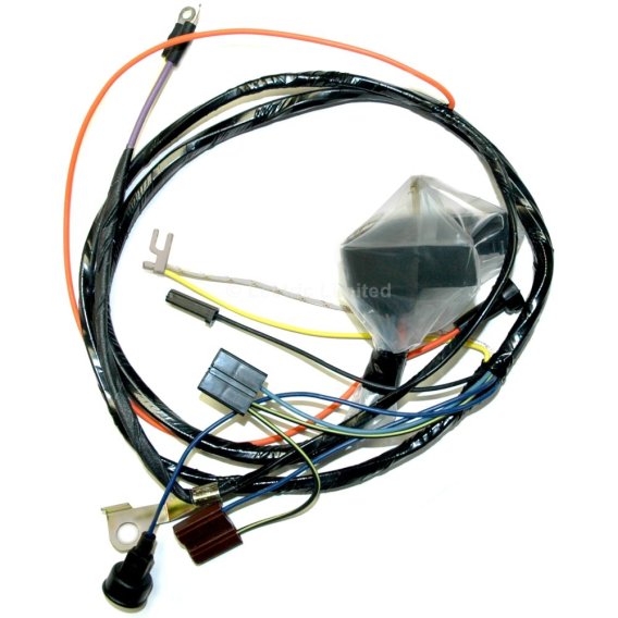 1969 Chevrolet Camaro Lectric Engine Wiring Harness for 302, 307, 327, & 350 C.I. with Warning Li...