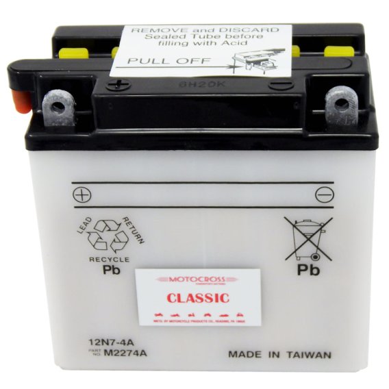Yuasa 12N7-4A Conventional 12V Battery (Acid Not Included)