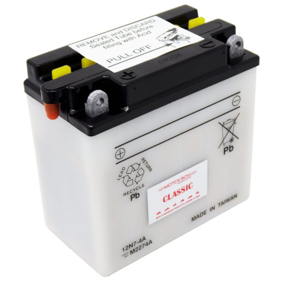 Yuasa 12N7-4A Conventional 12V Battery (Acid Not Included)
