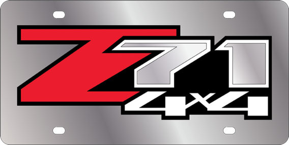 2004 Chevrolet Z71 4X4 Eurosport Daytona Stainless Steel License Plate