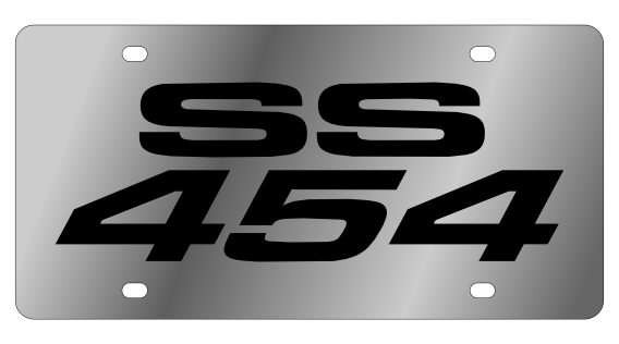 Chevrolet SS 454 Stainless Steel License plate Eurosport Daytona
