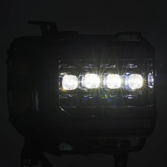 2014-2018 GMC Sierra AlphaRex Nova-Series LED Projector Headlights Black
