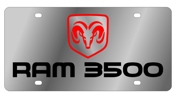 Dodge Ram 3500 Stainless Steel license Plate by Eurosport Daytona