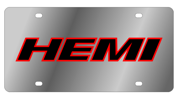 Dodge Hemi Stainless Steel License Plate by Eurosport Daytona