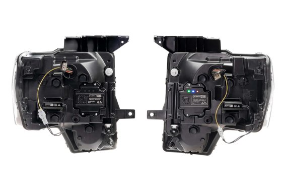 09-14 Ford F-150 Morimoto XB Evo Hybrid Headlights Pair Bi-LED Projectors DOT Compliant
