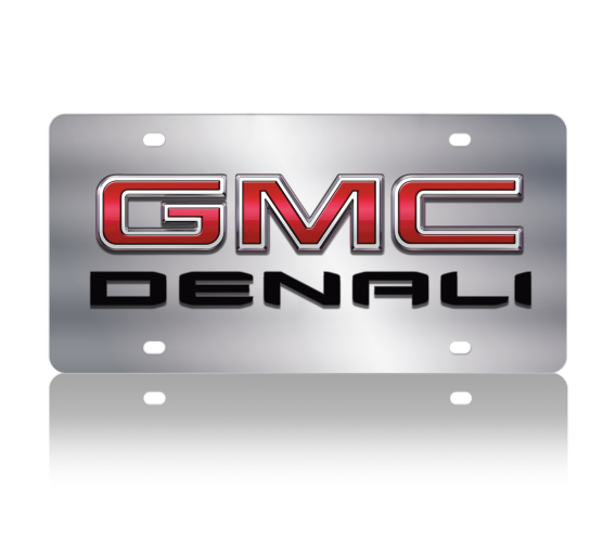 2019 GMC Denali Eurosport Daytona Stainless Steel License Plate