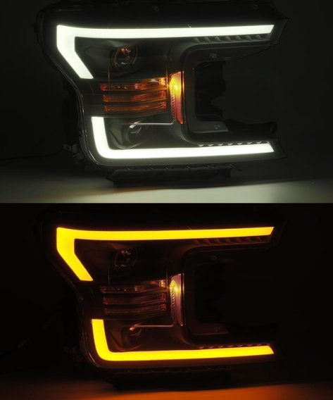 2017-2018 AlphaRex Pro-Series Black Projector Headlights