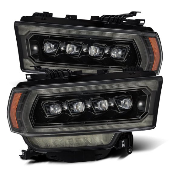 2019-2024 RAM 2500/3500/4500/5500 AlphaRex Nova-Series LED Projector Headlights Plank Style Alpha...