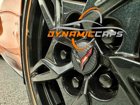 2014 - 2019 C7 Corvette Floating Center Caps (Set of 4) - Performance Edition