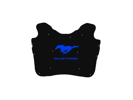 2005-2009 Mustang Ford Replacement Hood Liner w/Color Logo Emblem