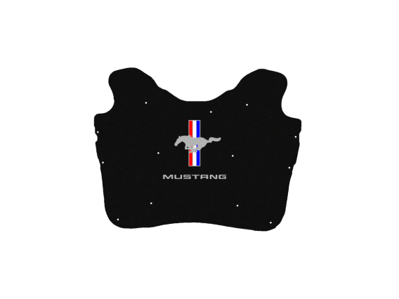 2005-2009 Mustang Ford Replacement Hood Liner w/Color Logo Emblem