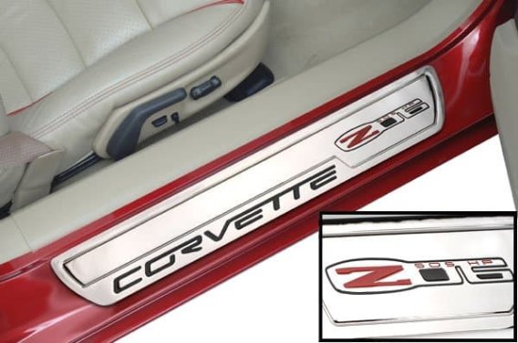 2005-2013 C6 Corvette Billet Door Sill Plates