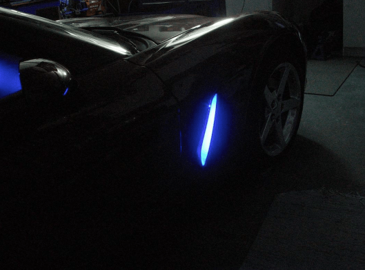 2005-2013 Corvette C6 Custom LED Service Single Color Remote Controlled Fender Cove Led Kit