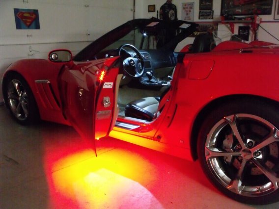 2005-2013 C6 Corvette LED Door Handle and Footwell Combo Kit