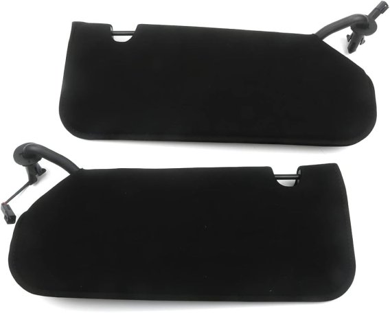 2005-2013 Corvette C6 Sun Visors Sun Shades Vanity Mirror Pair With LED Light 