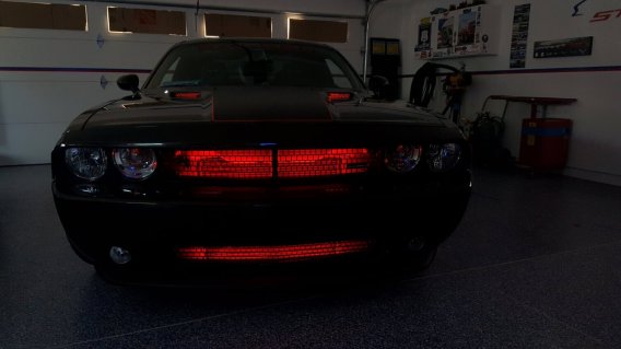 2008-2014 Challenger RGB LED Hood Scoop and Grille Lighting Kit