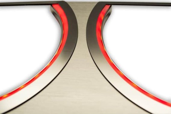 2008-2014 Dodge Challenger Stainless Illuminated Headlight Surround