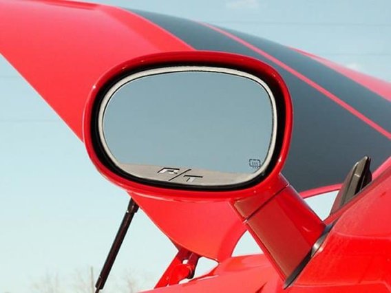2008-2014 Dodge Challenger Stainless Steel Side Mirror Trim R/T 