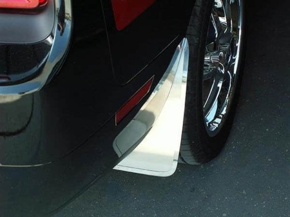 2008-2014 Dodge Challenger Polished Stainless Steel Splash Guards