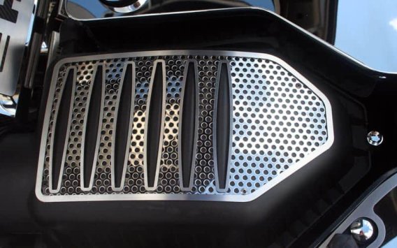 2008-2014 Challenger R/T Perforated Stainless Factory Air Box Cover