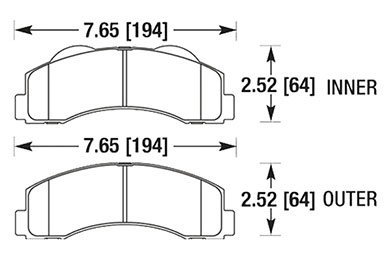 2010-2011 Ford F150 Raptor SVT Front Street Brake Pads