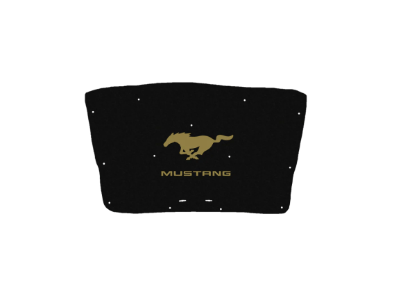 2010-2014 Mustang Ford Replacement Hood Liner w/Color Logo Emblem