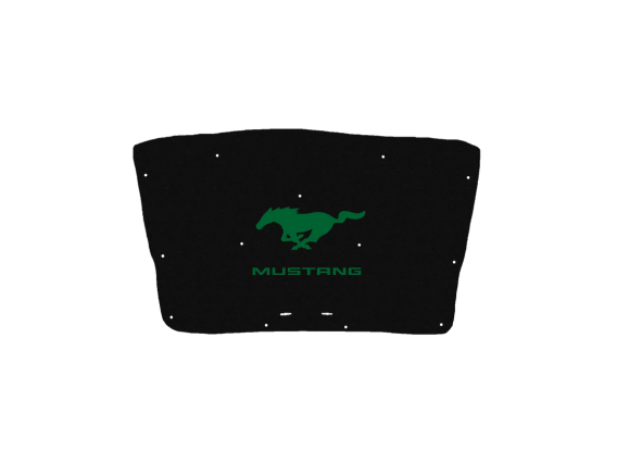 2010-2014 Mustang Ford Replacement Hood Liner w/Color Logo Emblem