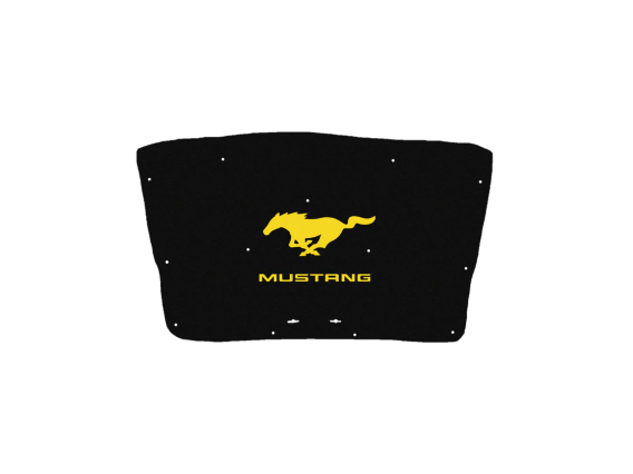 2010-2014 Mustang Ford Replacement Hood Liner w/Color Logo Emblem
