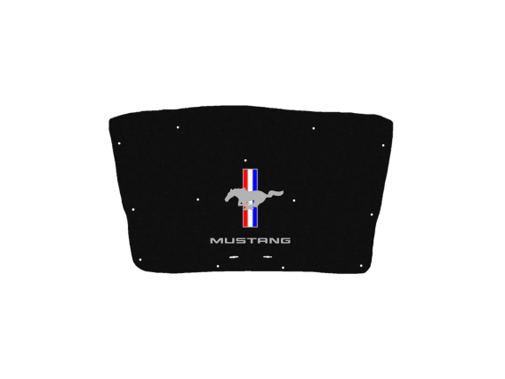 2010-2014 Mustang Ford Replacement Hood Liner w/Color Logo Emblem