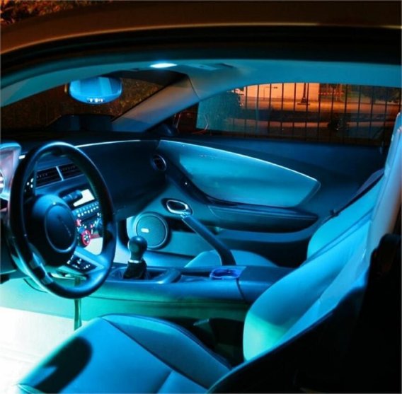 2010-2015 Camaro Interior Footwell LED Lighting With Dome Light Kit