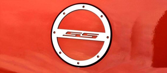 2010-2023 Camaro Polished Fuel Door Cover SS