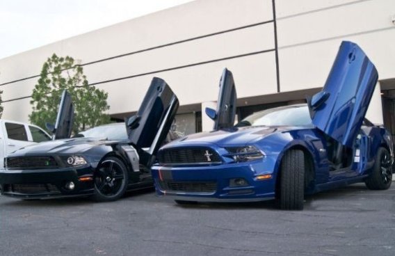 2011-2014 Ford Mustang Vertical Lambo Doors Conversion Kit